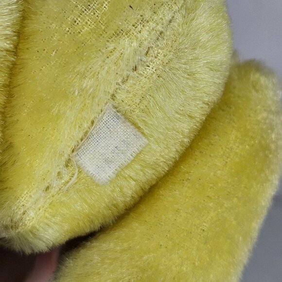 Vintage Japan Mohair Monkey Plush Toy With Ribbon Articulated - Picture 6 of 8